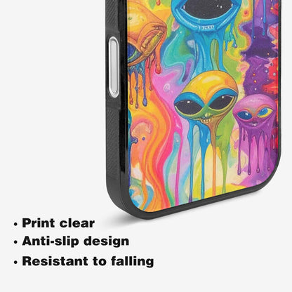 iPhone 16 Plus Case — Aliens Tie Dyemelting Aliens P Bod, Original Design Phone Case