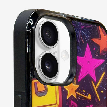 iPhone 16 Plus Case — 80s Retro Motif 80s Retro Motifs, Custom Made Phone Cover