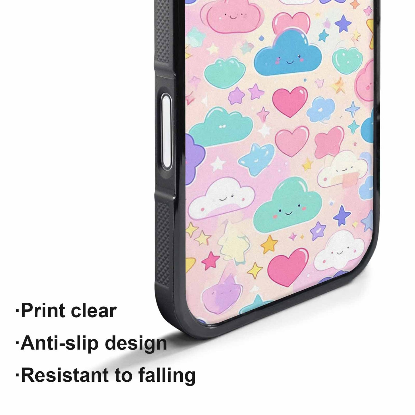 iPhone 17 Pro Case — Cute Kawaii Style Generic Icons Galaxy, Customized Protective Case