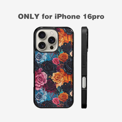 iPhone 16 Pro Case — Gothic Rose Gothic Roses Pattern Hundreds, Original Design Phone Case