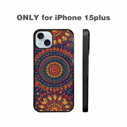 iPhone 15 Plus Case — Mandala Lions, Unique Phone Case Design