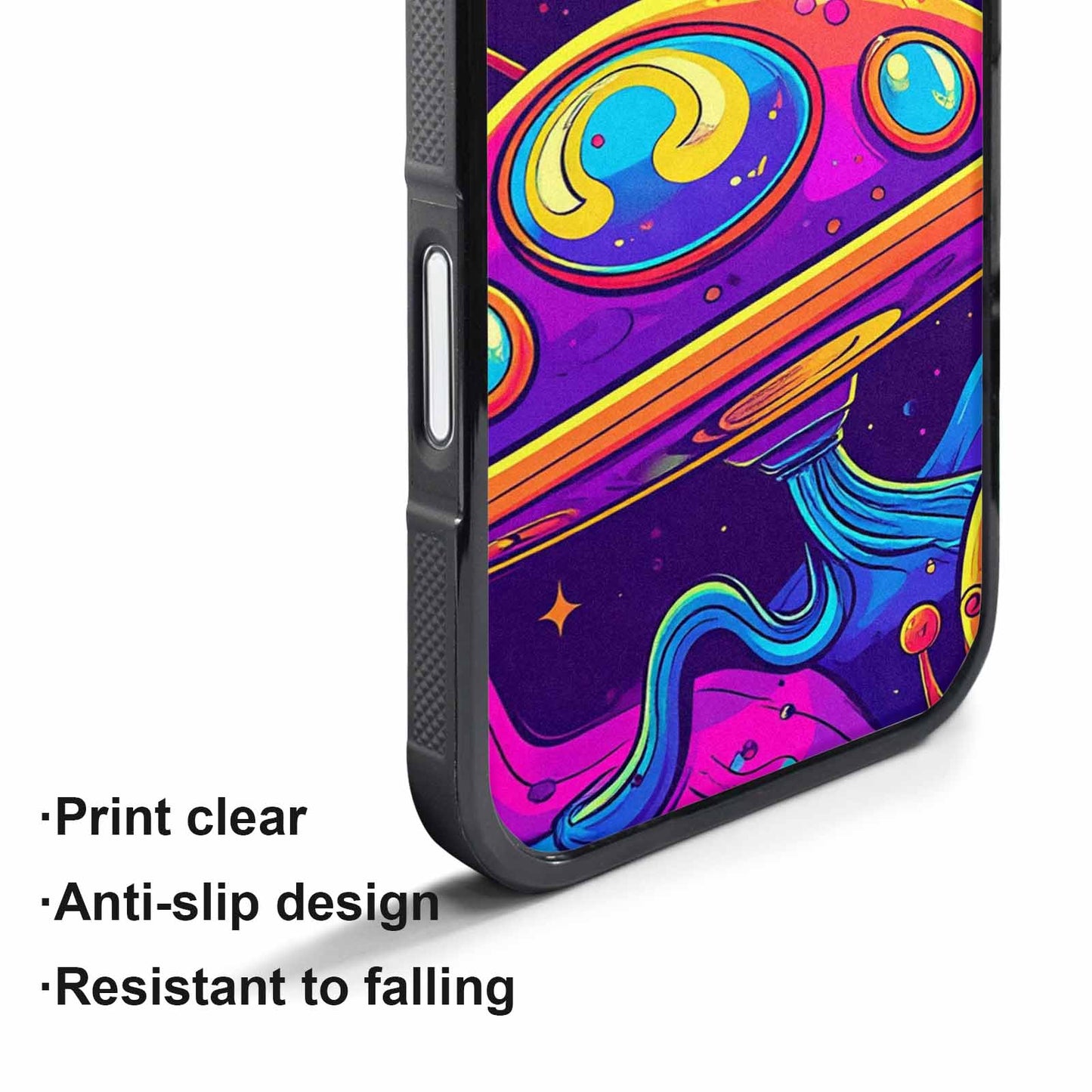 iPhone 17 Air Case — Alien Ufo Cartoon Art Pattern Alien, Custom Printed Phone Case