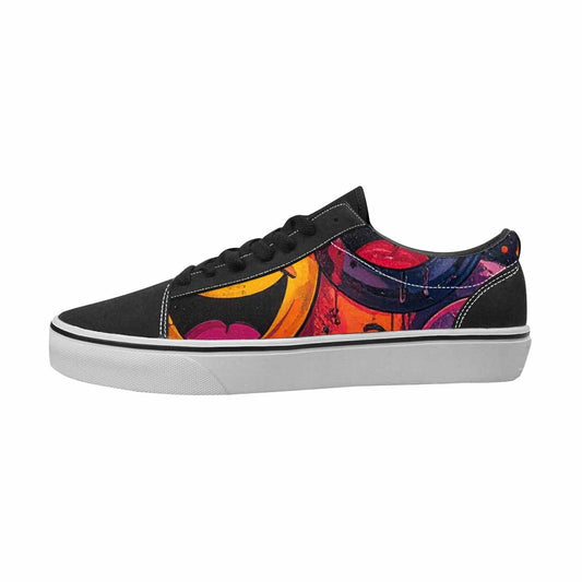 WOMEN'S Smiley Face Canvas Wearable Art Cottagecore Custom Sneakers