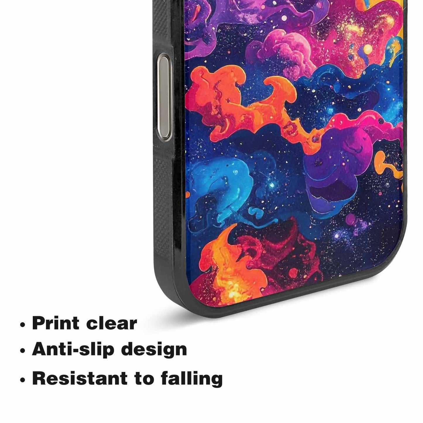 iPhone 16 Pro Case — Cosmic Creature And Object Mashup Pattern, Custom Printed Phone Case