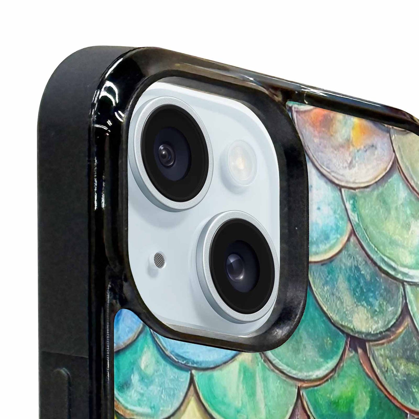 iPhone 15 Plus Case — Reptile Scale Full Color Vibrant Reptile, Custom Phone Case