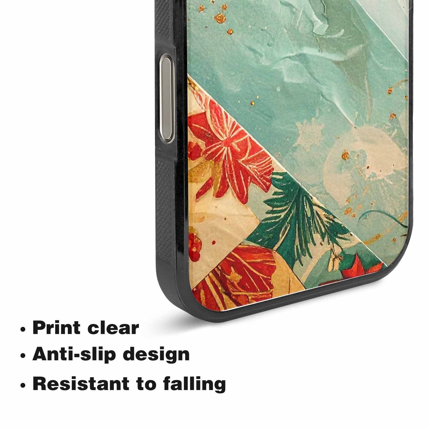 iPhone 15 Pro Max Case — Christmas Wrapping Paper Pattern Art Wallpaper, Customized Protective Case