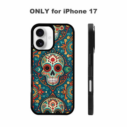 iPhone 17 Case — Sacred Geometry Skull Seamless Gothic Skulls, Custom Made Phone Cover