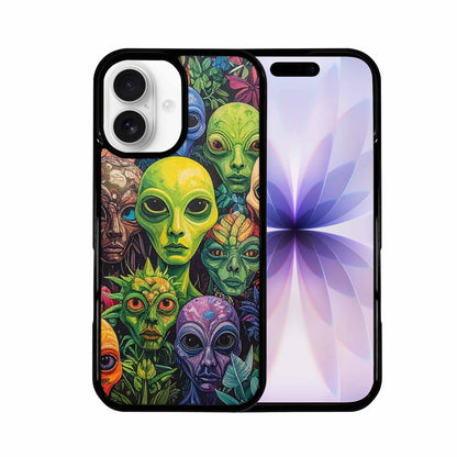 iPhone 17 Case — Aliens Pattern Hundreds Of Alien Scifi, Custom Art Phone Cover