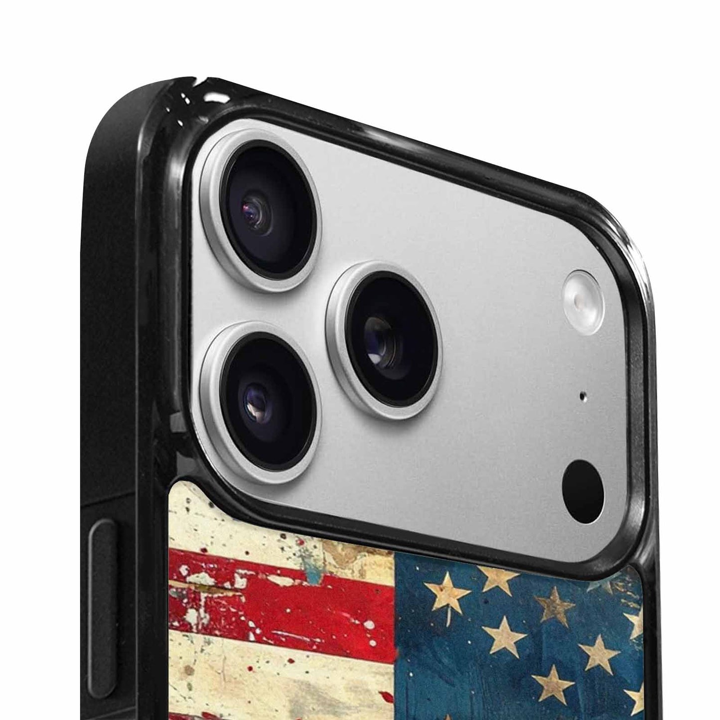 iPhone 17 Pro Max Case — Small American Flag Stars Galaxy Space, Unique Phone Case Design