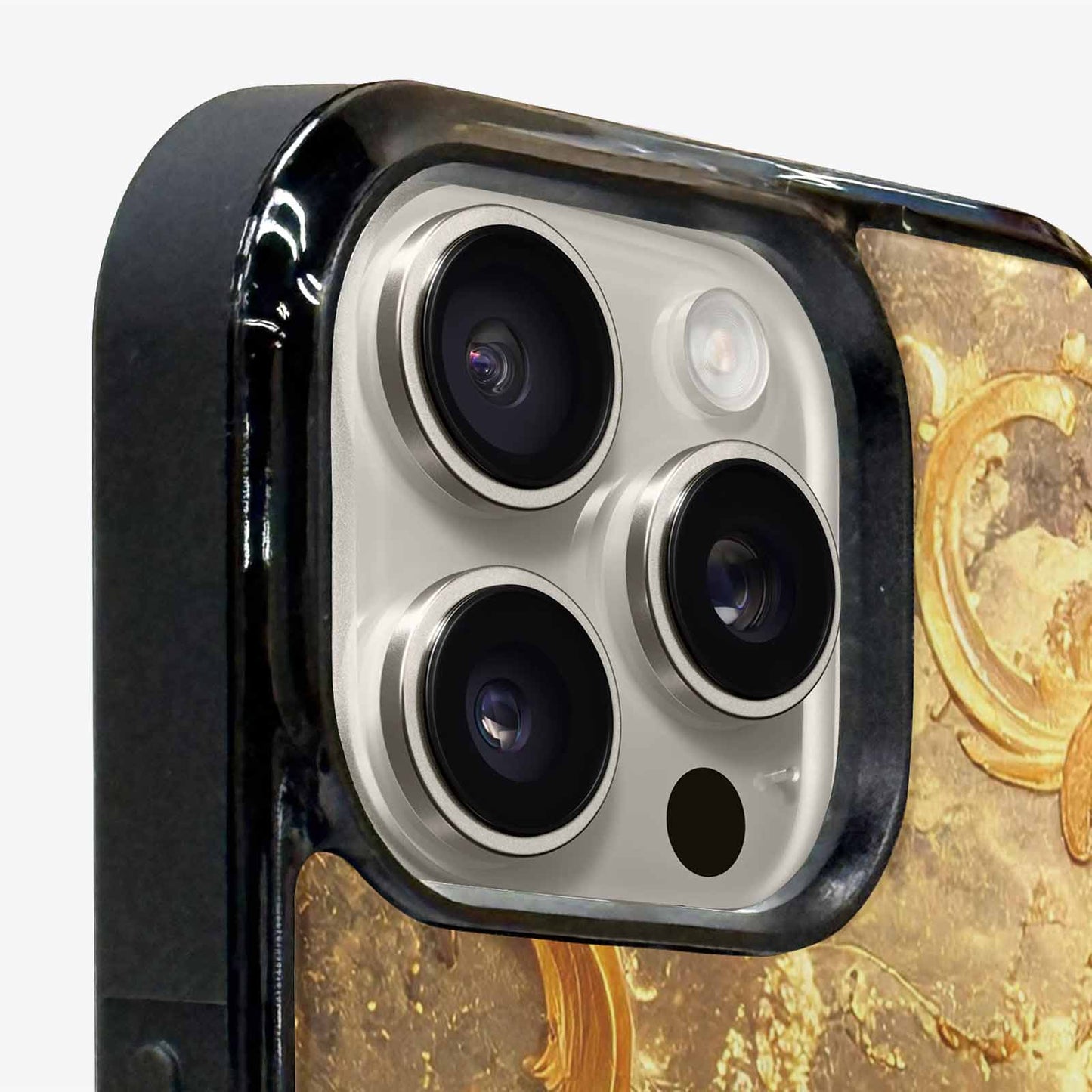 iPhone 15 Pro Max Case — Klimt Gold Leaf Artwork Pattern, Custom Phone Case