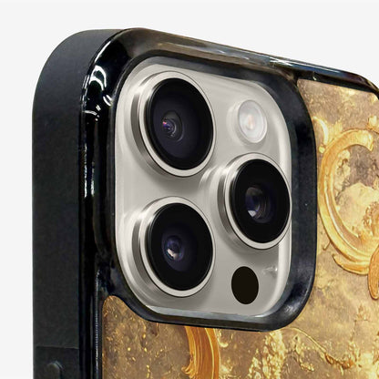 iPhone 15 Pro Max Case — Klimt Gold Leaf Artwork Pattern, Custom Phone Case