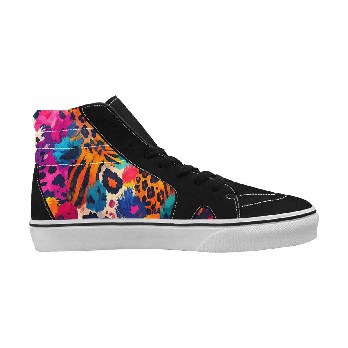 MEN'S Animal Print High Top Canvas Dark Academia Sneakers