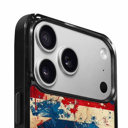 iPhone 17 Pro Case — Patriotic Stars And Stripes American Galaxy, Custom Printed Phone Case