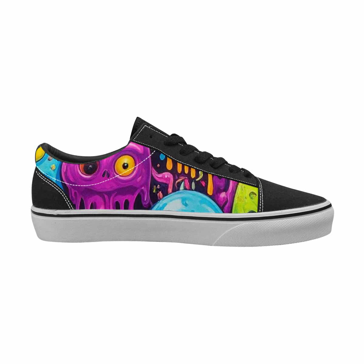 WOMEN'S Ice Cream Monsters  Lace-Up Canvas Dreamlike Custom Shoes