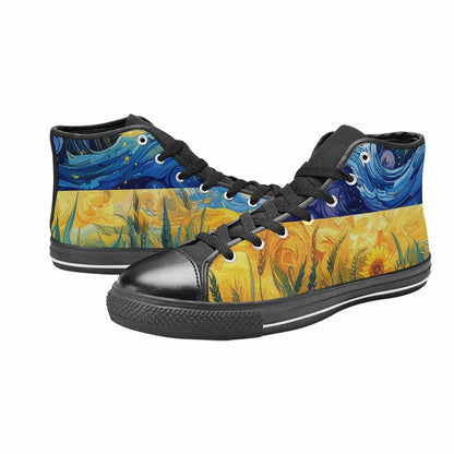 MEN'S Blend All Versions High Top Canvas Vibrant Chaos Shoes