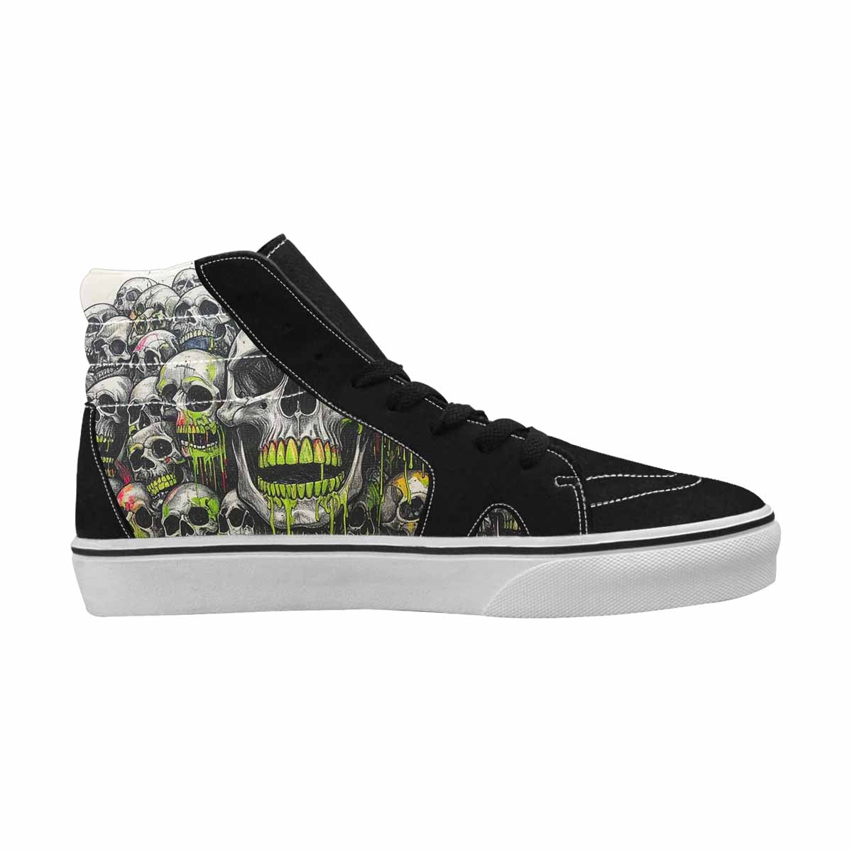 MEN'S Rainbow From Skull S High Top Canvas Wallpaper Art Sneakers