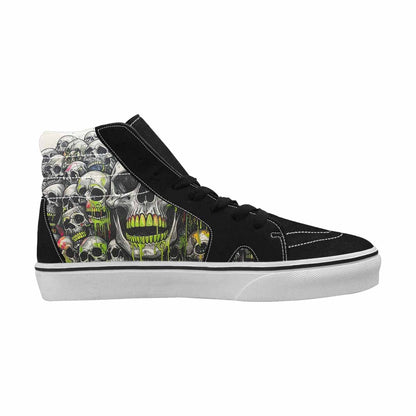 MEN'S Rainbow From Skull S High Top Canvas Wallpaper Art Sneakers