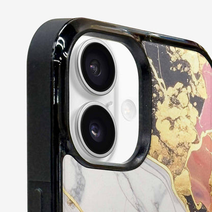 iPhone 16 Plus Case — Marble Vein Marble Veins Pattern Hundreds, Personalized Phone Case