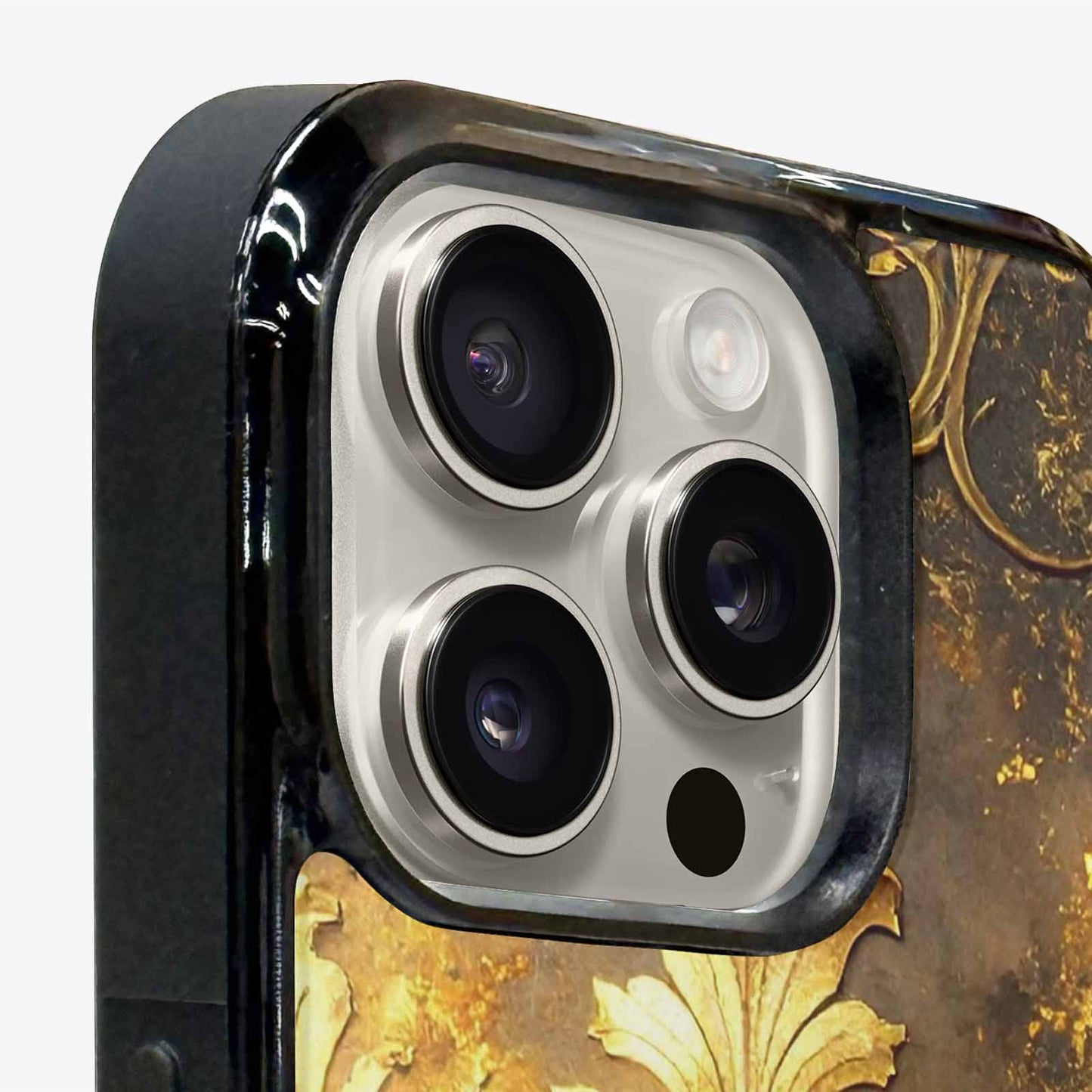 iPhone 16 Pro Case — Klimt Gold Leaf Artwork Pattern, Custom Printed Phone Case