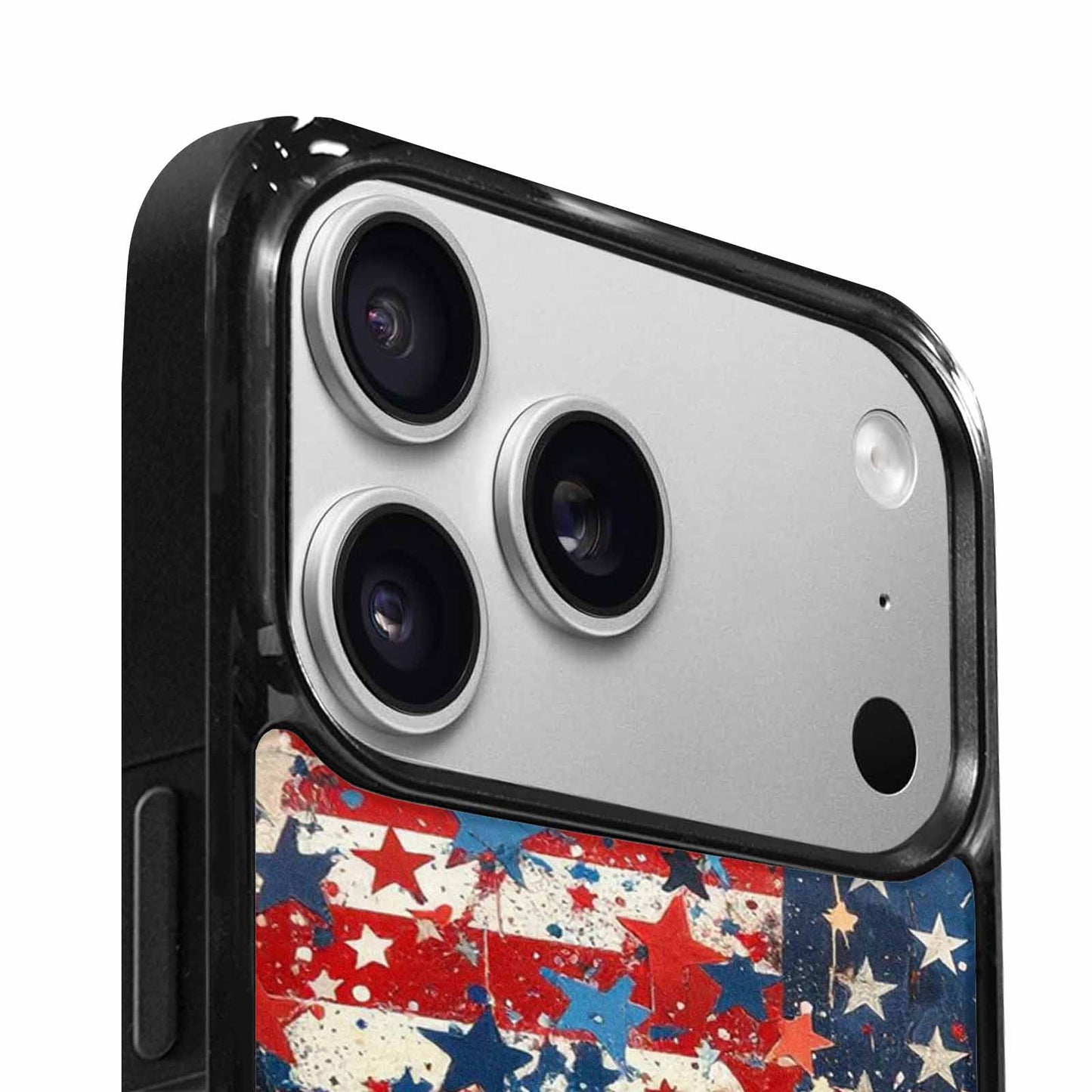 iPhone 17 Pro Max Case — Patriotic Stars And Stripes Galaxy Space, Custom Art Phone Cover