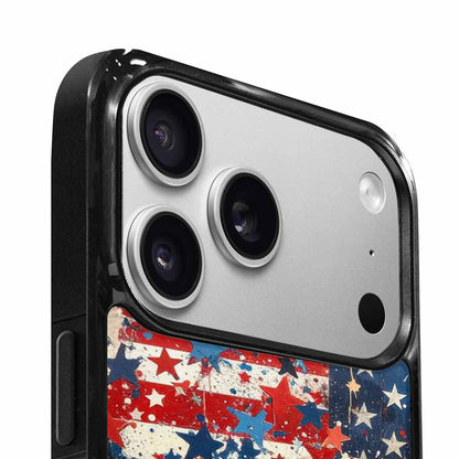 iPhone 17 Pro Max Case — Patriotic Stars And Stripes Galaxy Space, Custom Art Phone Cover