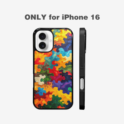 iPhone 16 Case — Camo Patches Full Color Vibrant Camo, Custom Made Phone Cover