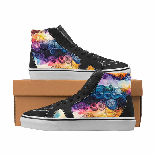 WOMEN'S Tie Dye High Top Canvas Personalized Dreamcore Limited Edition Sneakers