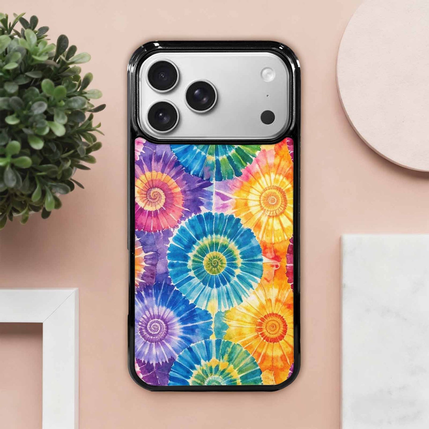 iPhone 17 Pro Max Case — Small Tie Dye Swirl Tie Dye, Custom Made Phone Cover