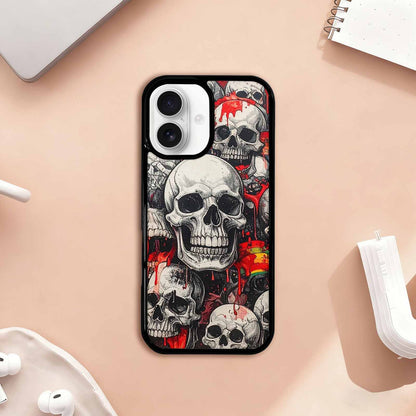 iPhone 17 Case — Rainbow From Skull\'s Mouth Gothic Skulls, Customized Protective Case