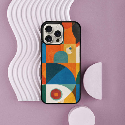 iPhone 16 Pro Max Case — 1990s Memphis Art Pattern, Unique Phone Case Design