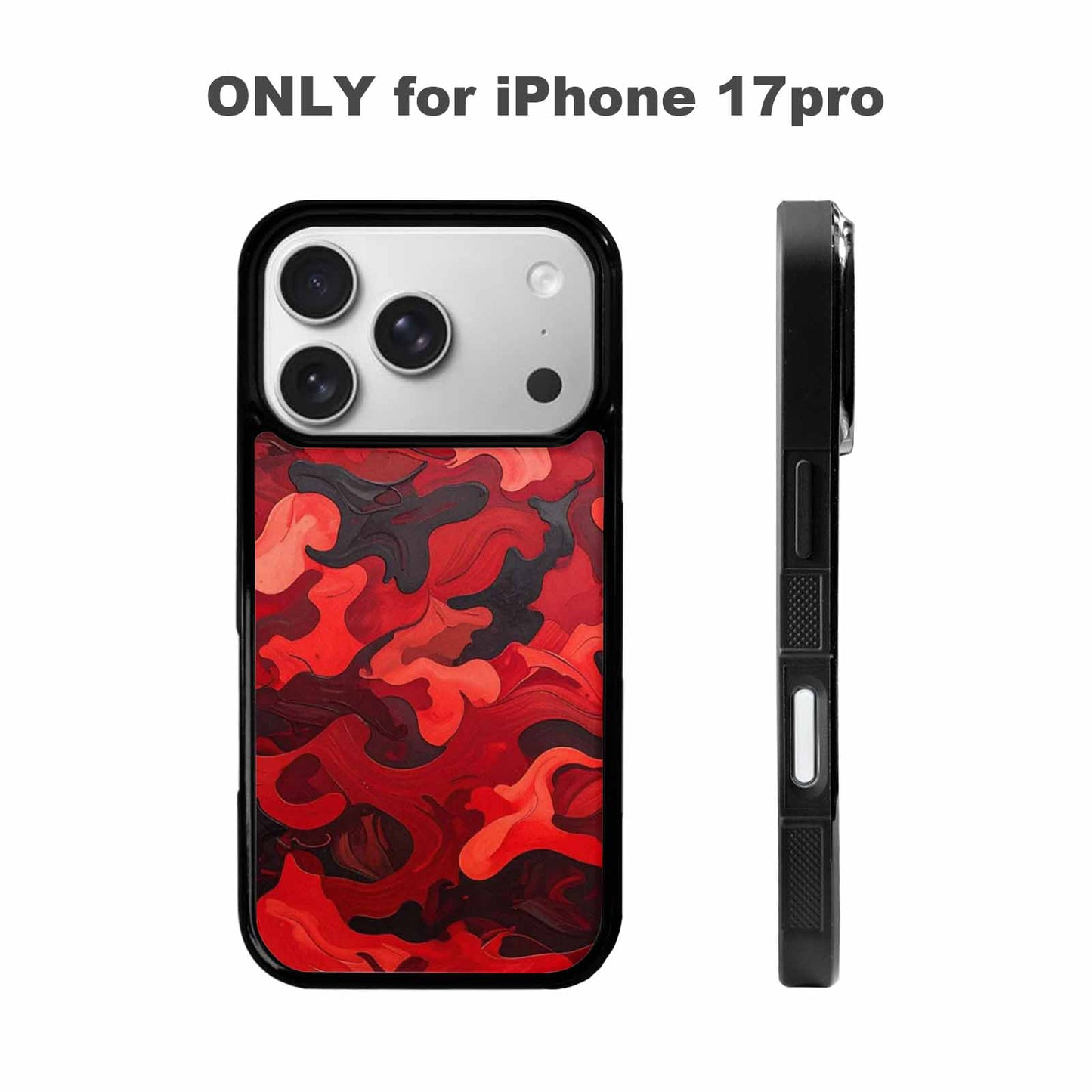 iPhone 17 Pro Case — Small Military Camouflage Blotch Pattern Camo, Unique Phone Case Design