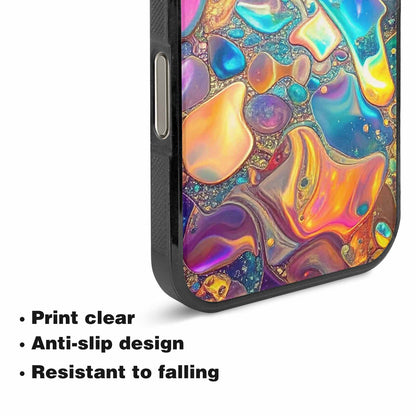 iPhone 16 Pro Case — Holographic Iridescent Shimmer Pattern Hundreds Of, Custom Phone Case