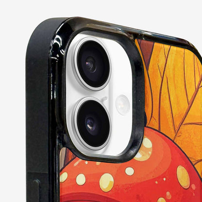 iPhone 16 Case — Bold Autumn Mushroom Bold Autumn Mushroom, Personalized Phone Case