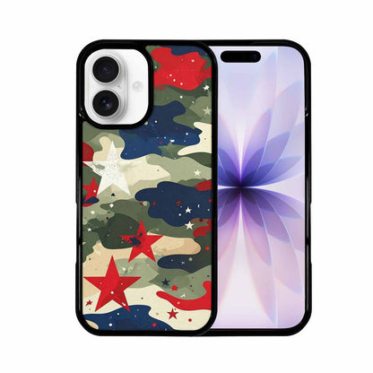 iPhone 17 Case — Military Camo Blotch Texture Galaxy Space, Personalized Phone Case