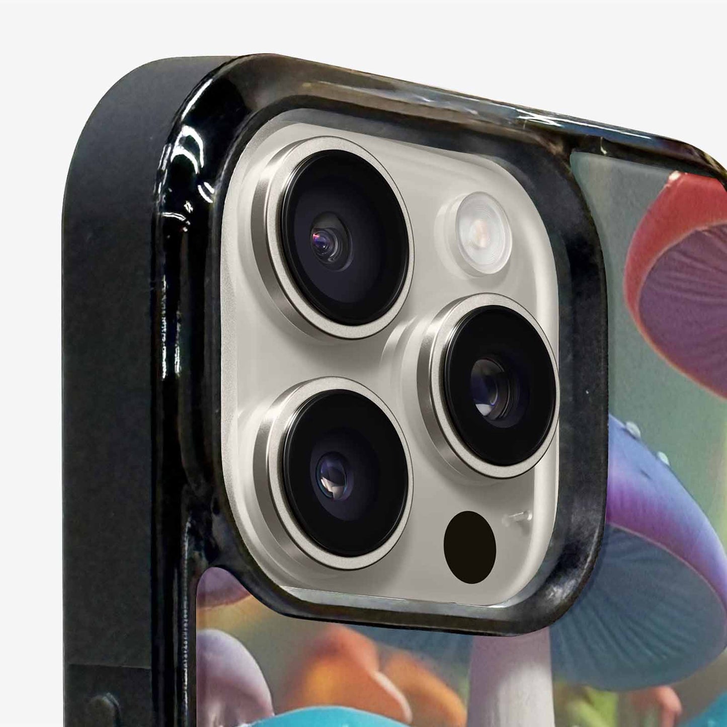 iPhone 16 Pro Max Case — Overlapping Endlessly No Empty Space Mushrooms, Customized Protective Case