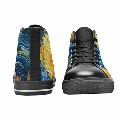 MEN'S Blend All Versions High Top Canvas Dark Academia Custom Sneakers