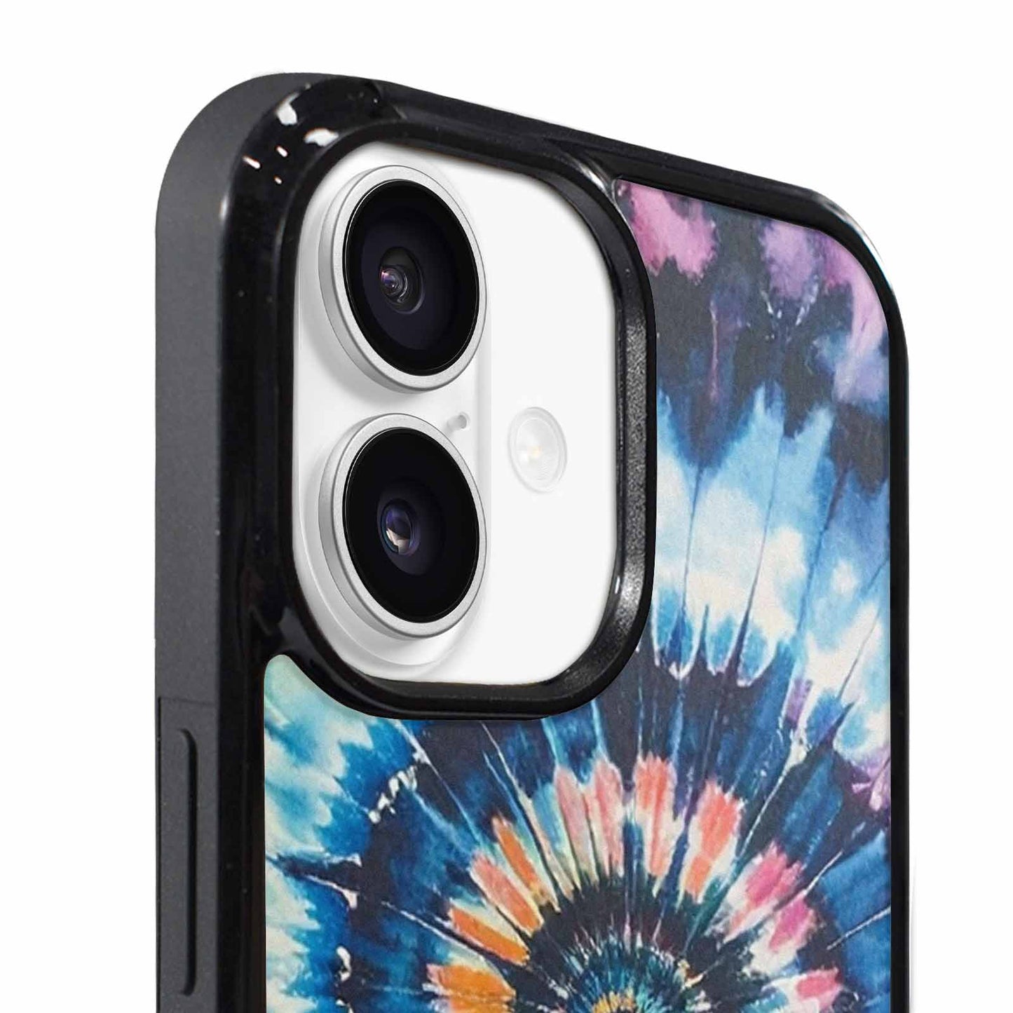 iPhone 17 Case — Black &amp; Blue Ink Tie Dye, Custom Phone Case