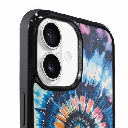 iPhone 17 Case — Black &amp; Blue Ink Tie Dye, Custom Phone Case
