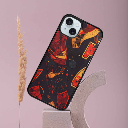 iPhone 15 Plus Case — Dice And Casino Pattern Seamless Repeat, Custom Printed Phone Case
