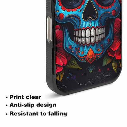 iPhone 16 Pro Max Case — Graffiti Skull Art Seamless Pattern Vibrant, Custom Printed Phone Case