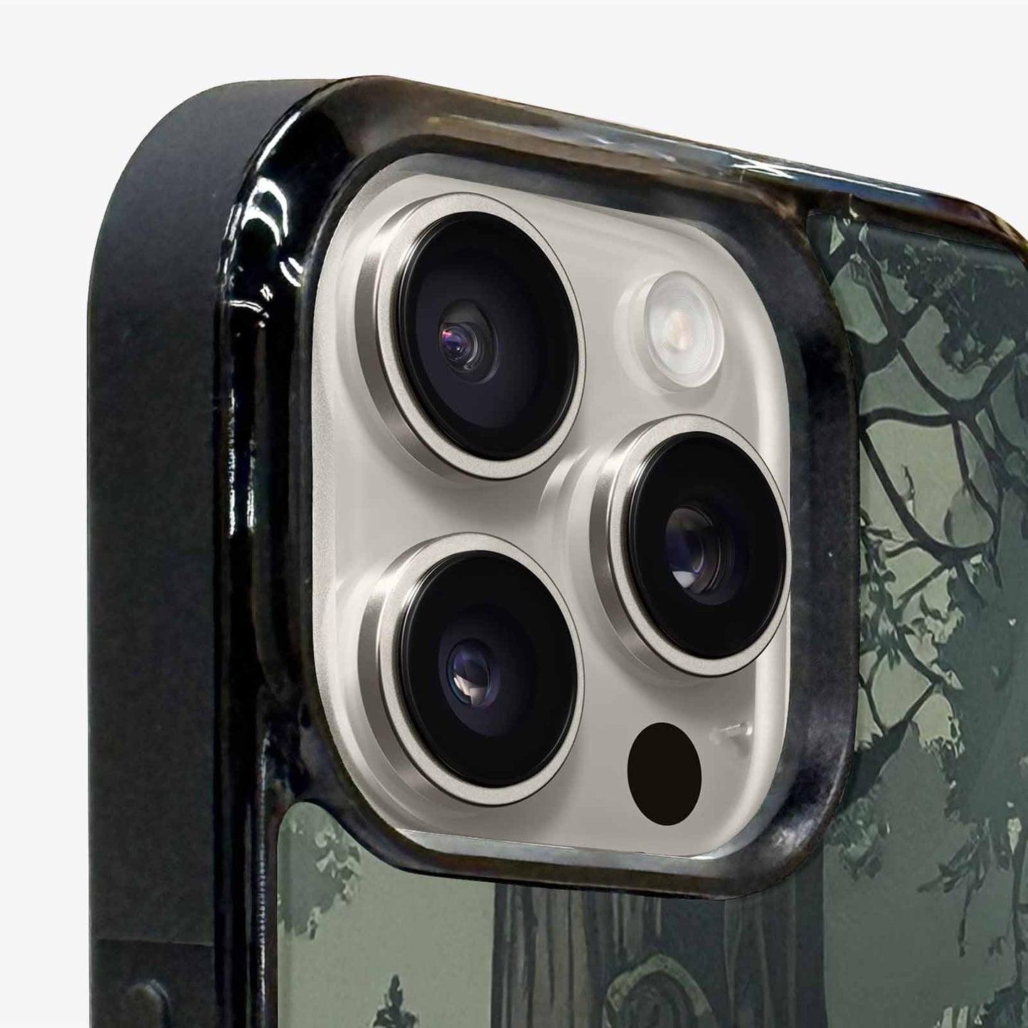 iPhone 15 Pro Max Case — Seamless Pattern Ancient Redwood Forest Giant, Customized Protective Case