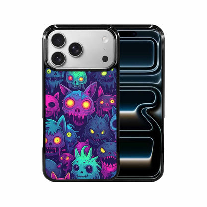 iPhone 17 Pro Max Case — Mixed Toxic Glow Creature Cartoon Cute, Custom Print Case Cover