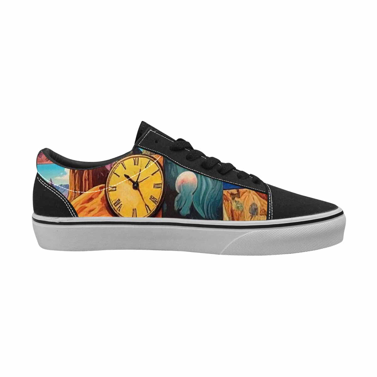 WOMEN'S Surreal Dream Fragment Lace-Up Canvas Kaleidoscope Custom Sneakers