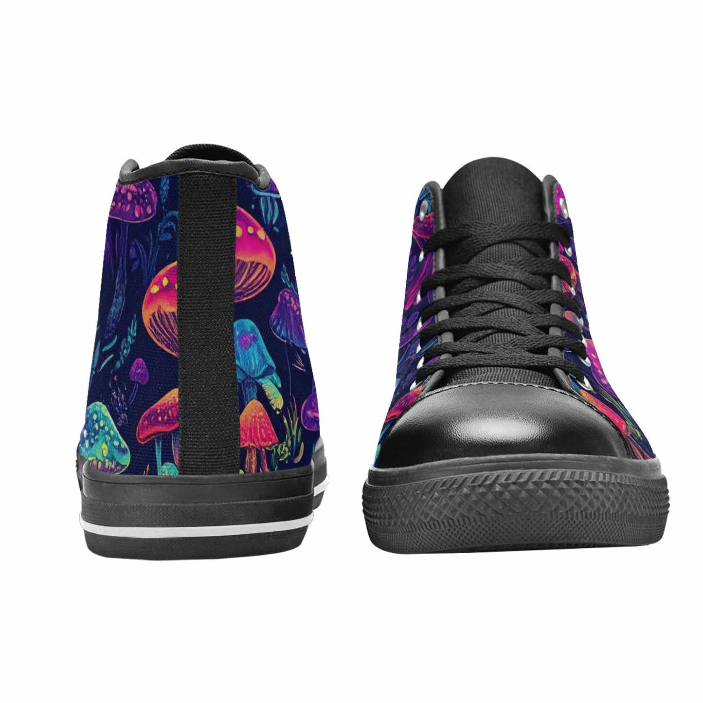 WOMEN'S Psychedelic Mushroom High Top Canvas Y2K Custom Shoes