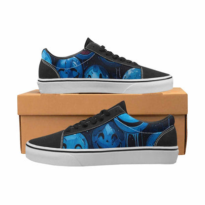WOMEN'S Melting Moon Smiley Lace-Up Canvas Vivid Sneakers