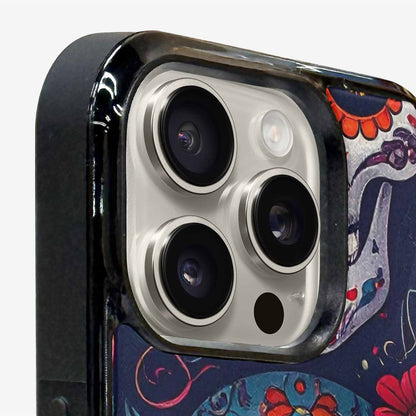 iPhone 16 Pro Max Case — Day Dead Sugar Skull Art 100s, Custom Designed Case Cover