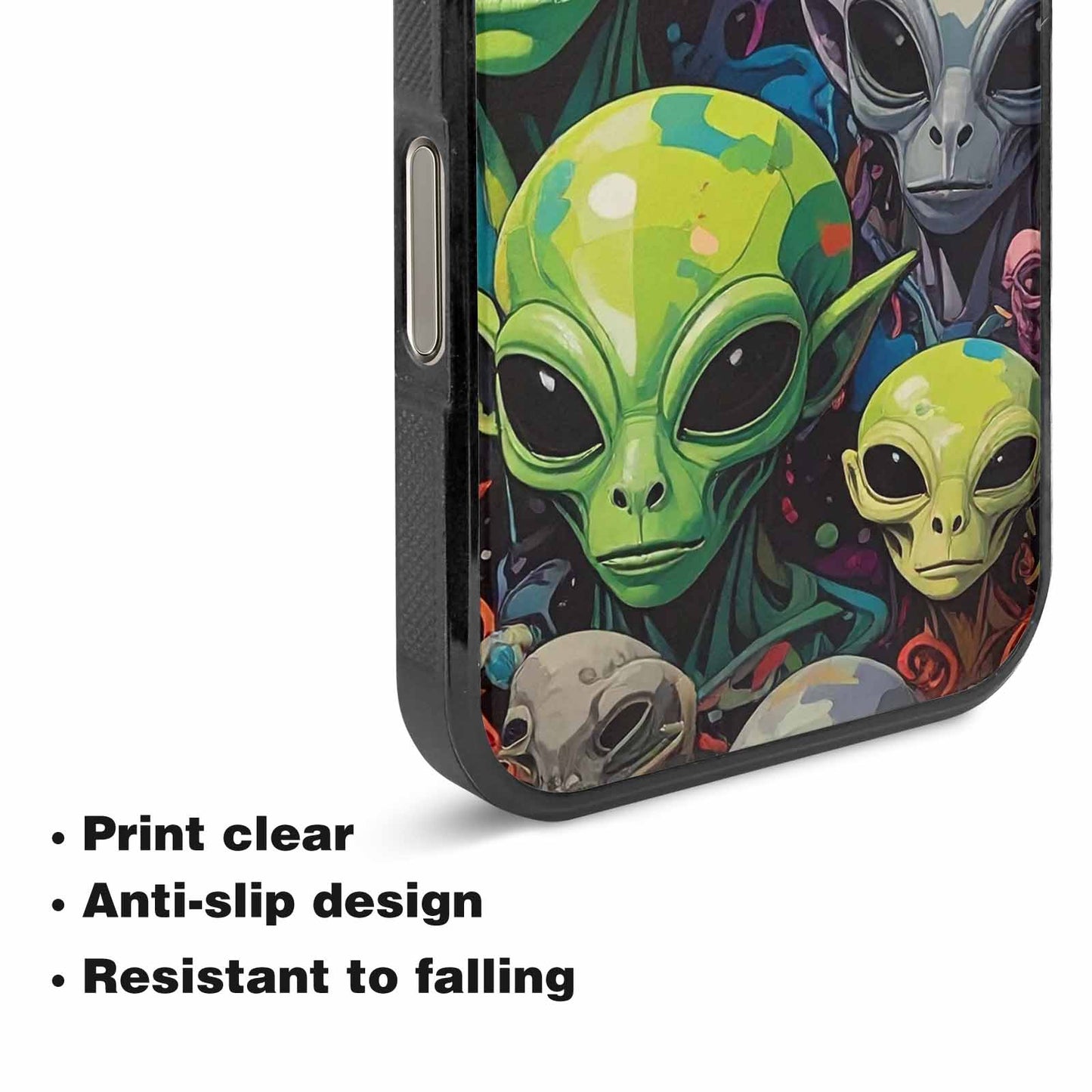 iPhone 16 Pro Max Case — Aliens Camo Aliens Pattern Hundreds Of, Custom Made Phone Cover