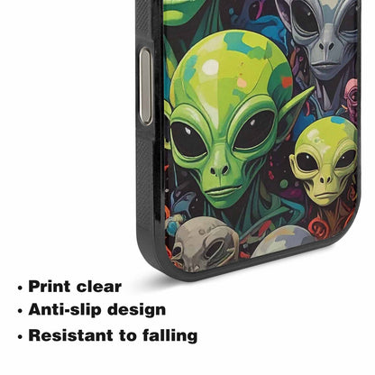 iPhone 16 Pro Max Case — Aliens Camo Aliens Pattern Hundreds Of, Custom Made Phone Cover