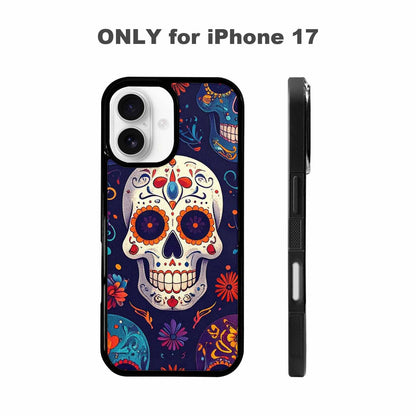 iPhone 17 Case — Day Dead Sugar Skull Gothic Skulls, Custom Printed Phone Case