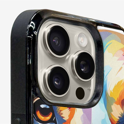 iPhone 16 Pro Max Case — Golden Retriever Watercolor Art Pattern, Original Design Phone Case